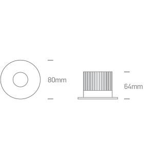 Interiérové svietidlo ONE LIGHT ext. zápustné svietidlo DIMM 10107DB/W/V