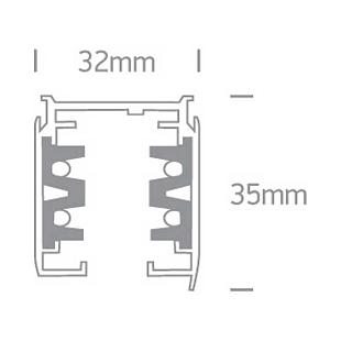Interiérové svietidlo  ONE LIGHT 3-fázová lišta 2m biela 40002A/W