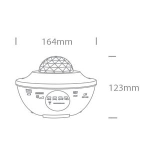 Interiérové svietidlo ONE LIGHT STAR PROJECTOR 61136