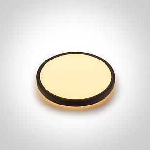 Interiérové svietidlo Stropné svietidlo ONE LIGHT BLACK PLAFO 30W+3W čierna CCTV IP20 230V DIMMABLE