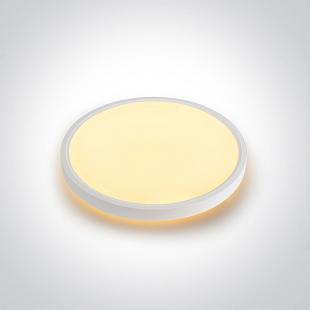 Interiérové svietidlo Stropné svietidlo ONE LIGHT 38W+4W biela CCTV IP20 230V DIMMABLE