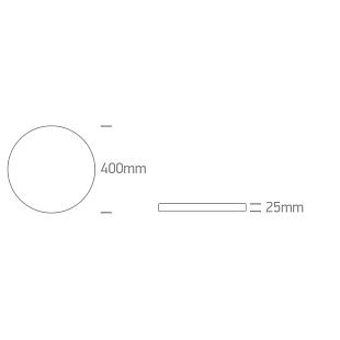 Interiérové svietidlo Stropné svietidlo ONE LIGHT čierna 32W CCTV IP20 230V DIMMABLE 62006BD/B/V