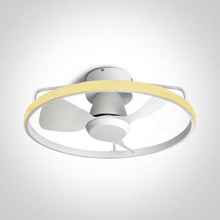 Interiérové svietidlo Stropný ventilátor ONE LIGHT WHITE 20W LED 28W CCTV IP20 230V