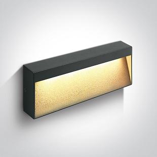 Vonkajšie svietidlo Nástenné svietidlo 6W CCTV IP65 DARK LIGHT 230V antracit
