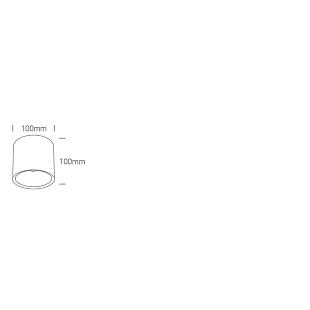 Vonkajšie svietidlo Stropné svietidlo ONE LIGHT DARK LIGHT 18W IP65 230V čierna 67540B/B/W