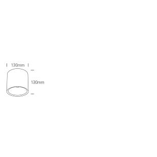 Vonkajšie svietidlo Stropné svietidlo ONE LIGHT 25W CCTV IP65 230V DARK LIGHT biela 67540C/W/V