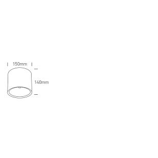 Vonkajšie svietidlo Stropné svietidlo ONE LIGHT 35W CCTV IP65 230V DARK LIGHT čierna 67540D/B/V