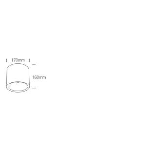 Vonkajšie svietidlo Stropné svietidlo ONE LIGHT 40W CCTV IP65 230V DARK LIGHT čierna 67540E/B/V