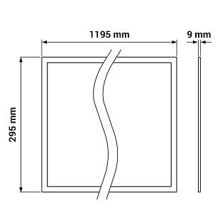 Interiérové svietidlo LED-POL ORO PANEL VELA 40W ORO07049