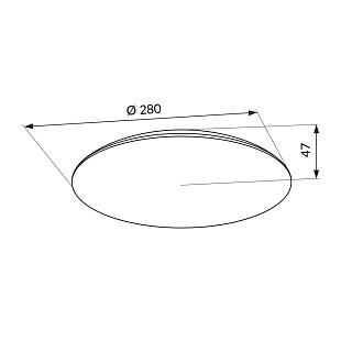 Interiérové svietidlo LED-POL ORO TURI LED 18W CCT MIC ORO33482