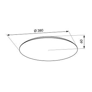 Interiérové svietidlo LED-POL ORO TURI LED 24W CCT MIC ORO33484