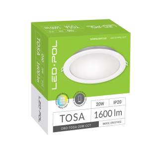 Interiérové svietidlo LED-POL ORO TOSA 20W CCT ORO21032