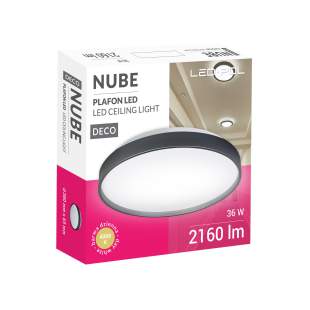 Interiérové svietidlo LED-POL ORO NUBE BLACK 36W ORO26025