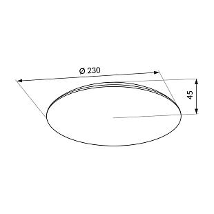 Interiérové svietidlo LED-POL ORO TURI LED 12W CCT ORO33479