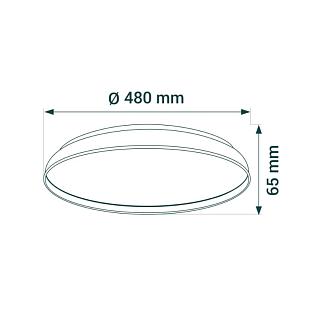 Interiérové svietidlo LED-POL ORO-NUBE-WHITE-60W-DW ORO33251