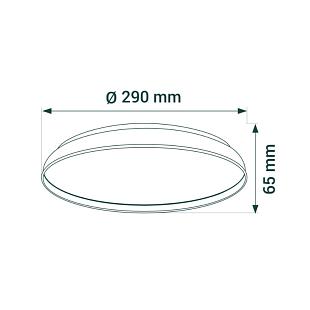 Interiérové svietidlo LED-POL ORO-NUBE-WHITE-18W-DW ORO33248