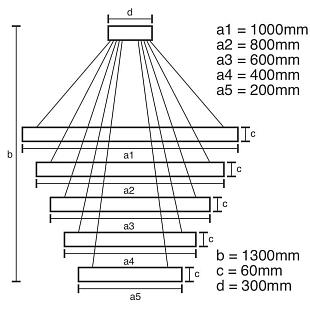 Interiérové svietidlo NEDES LED smart závesné svietidlo J4319/B