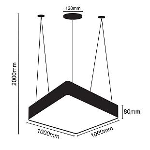 Interiérové svietidlo NEDES LED závesné svietidlo 170W LCL7223-H