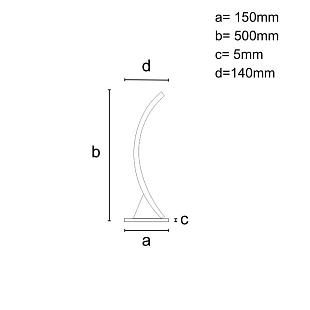 Interiérové svietidlo NEDES stolová lampa 11W JT1310/B