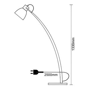 Interiérové svietidlo NEDES stojanová lampa WRE162