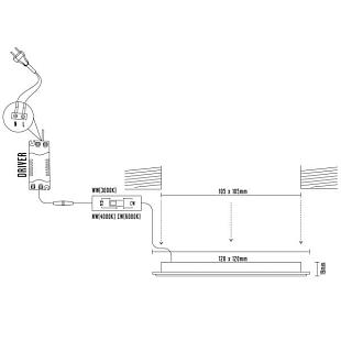 Interiérové svietidlo NEDES LED panel 6W CCT LPL231