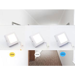 Interiérové svietidlo NEDES LED panel prisadený 6W CCT LPL431