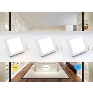 Interiérové svietidlo NEDES LED panel prisadený 12W CCT LPL433