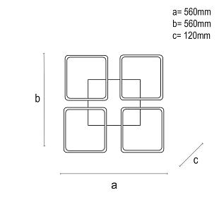 Interiérové svietidlo NEDES LED svietidlo 85W J3320/B