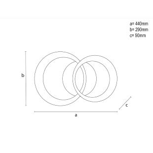 Interiérové svietidlo LED stropné svietidlo s diaľkovým ovládačom 35W TA1339/B