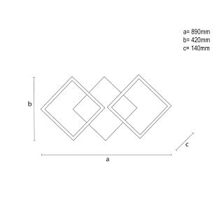 Interiérové svietidlo LED stropné svietidlo s diaľkovým ovládačom 85W TA1341/W
