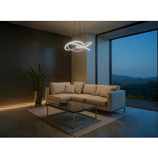 Interiérové svietidlo LED závesné svietidlo s diaľkovým ovládačom 95W TA2309/B