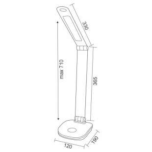 Interiérové svietidlo NEDES LED lampička HAZEL DL1201/W