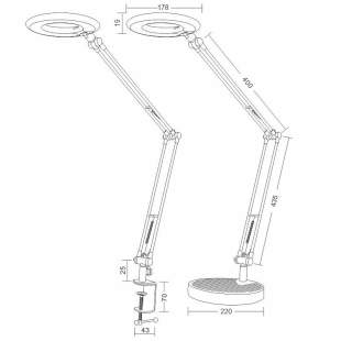 Interiérové svietidlo NEDES LED lampička BIANCA DL1203/B