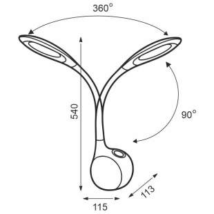 Interiérové svietidlo NEDES LED lampička EMILY DL3401/W