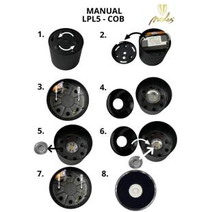 Interiérové svietidlo NEDES Šošovka 36° pre LED svietidlo LPL522C, LPL522CB L51036
