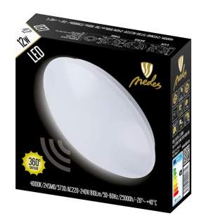 Interiérové svietidlo NEDES LED svietidlo+senzor LCL421M