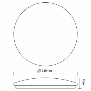 Interiérové svietidlo NEDES LED svietidlo STAR + diaľkový ovládač 36W LCL534AD