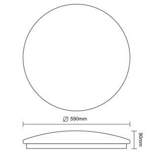 Interiérové svietidlo NEDES LED svietidlo STAR + diaľkový ovládač 60W LCL536AU