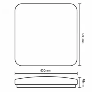 Interiérové svietidlo NEDES LED svietidlo OPAL + diaľkový ovládač 60W LCL536S/S