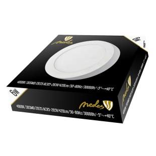 Interiérové svietidlo NEDES LED panel prisadený 6W 4000K LPL321