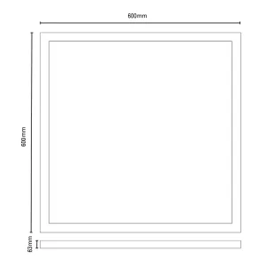 Príslušenstvo NEDES Rám pre povrchovú montáž LED panelu 595x595 ( PL1, PL5 series ) MS521