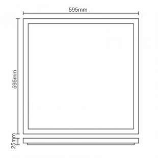 Interiérové svietidlo NEDES LED panel backlite 40W / 595x595 PL5224U