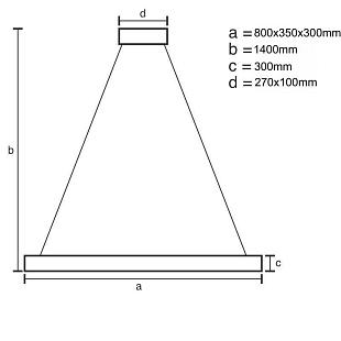 Interiérové svietidlo NEDES LED svietidlo 100W J6312/C