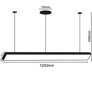 Interiérové svietidlo NEDES LED závesné svietidlo 32W LCL7021-H