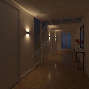 Interiérové svietidlo Nástenné LED svietidlo PHILIPS 2x LED 2,5W 230V PHIL45590/17/16