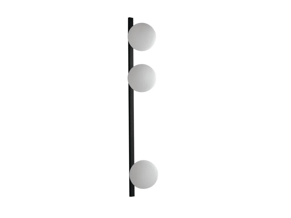 Interiérové svietidlo FAN EUROPE APPLIQUE ENOIRE NERA/OPALE 3XE14 14X14X90CM I-ENOIRE-AP3