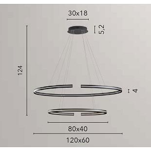 Interiérové svietidlo FAN EUROPE CLARKE 88W 4000K LED-CLARKE-S120