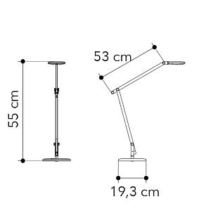 Interiérové svietidlo FAN EUROPE LAMPADA DA LETTURA LED LOCKE BIANCA 6W 700LM 4000K 53X55CM LEDT-LOCKE-WHITE