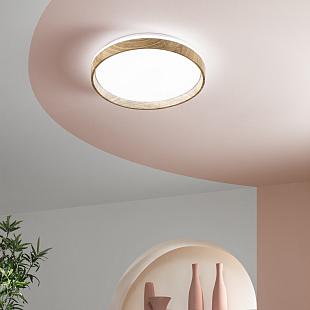Interiérové svietidlo FAN EUROPE PLAFONIERA LED MADERA LEGNO 38W 6000LM CCT 48X48X8,3CM