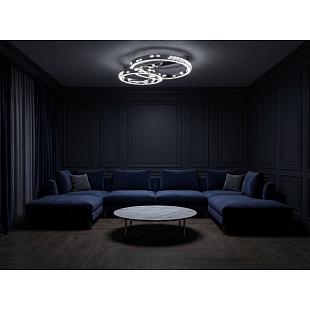 Interiérové svietidlo Stropný krištáľový luster 800+600 CLARIS V30009